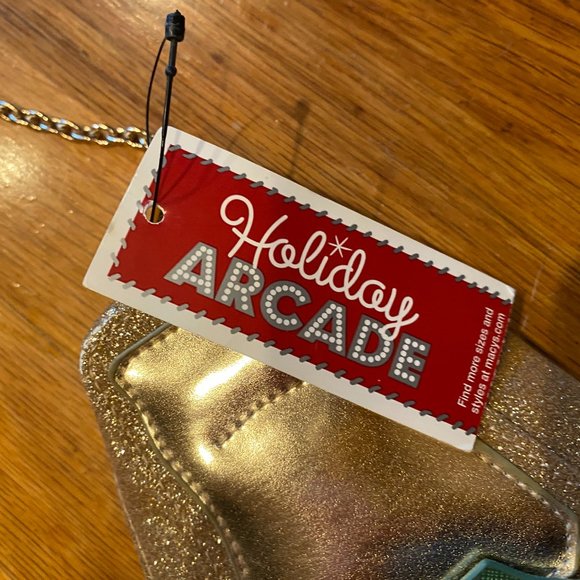 Figural Gold Champagne Bottle "Bubbles" Crossbody Holiday Bag NWT - Picture 5 of 8